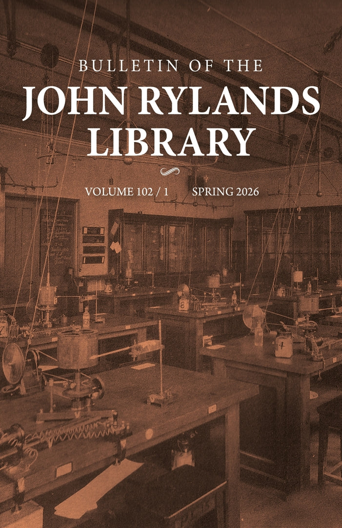 Cover image for Bulletin of the John Rylands Library 102/1 ISBN 9781807075415